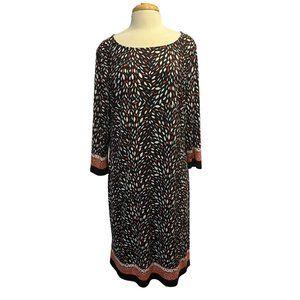 Nine West Patterned Dress, Size 16